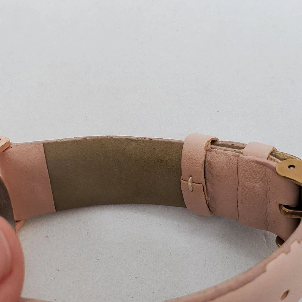 Women's‎ Watch 36MM White Dial Light Pink Bands New Battery